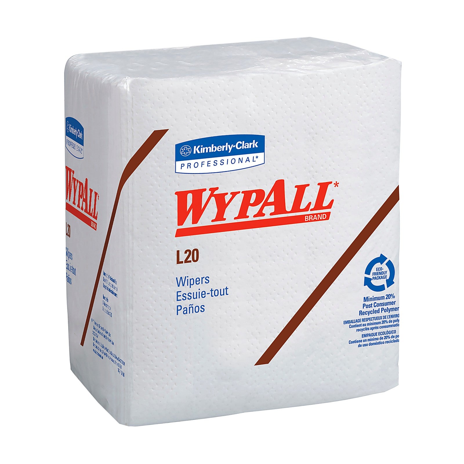 WypAll L20 Wipers White 1/4 Fold 12.5 x 12