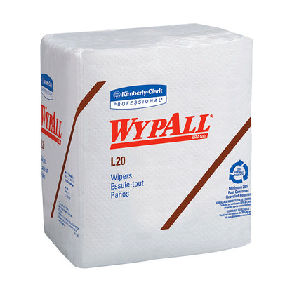 WypAll L20 Wipers White 1/4 Fold 12.5 x 12