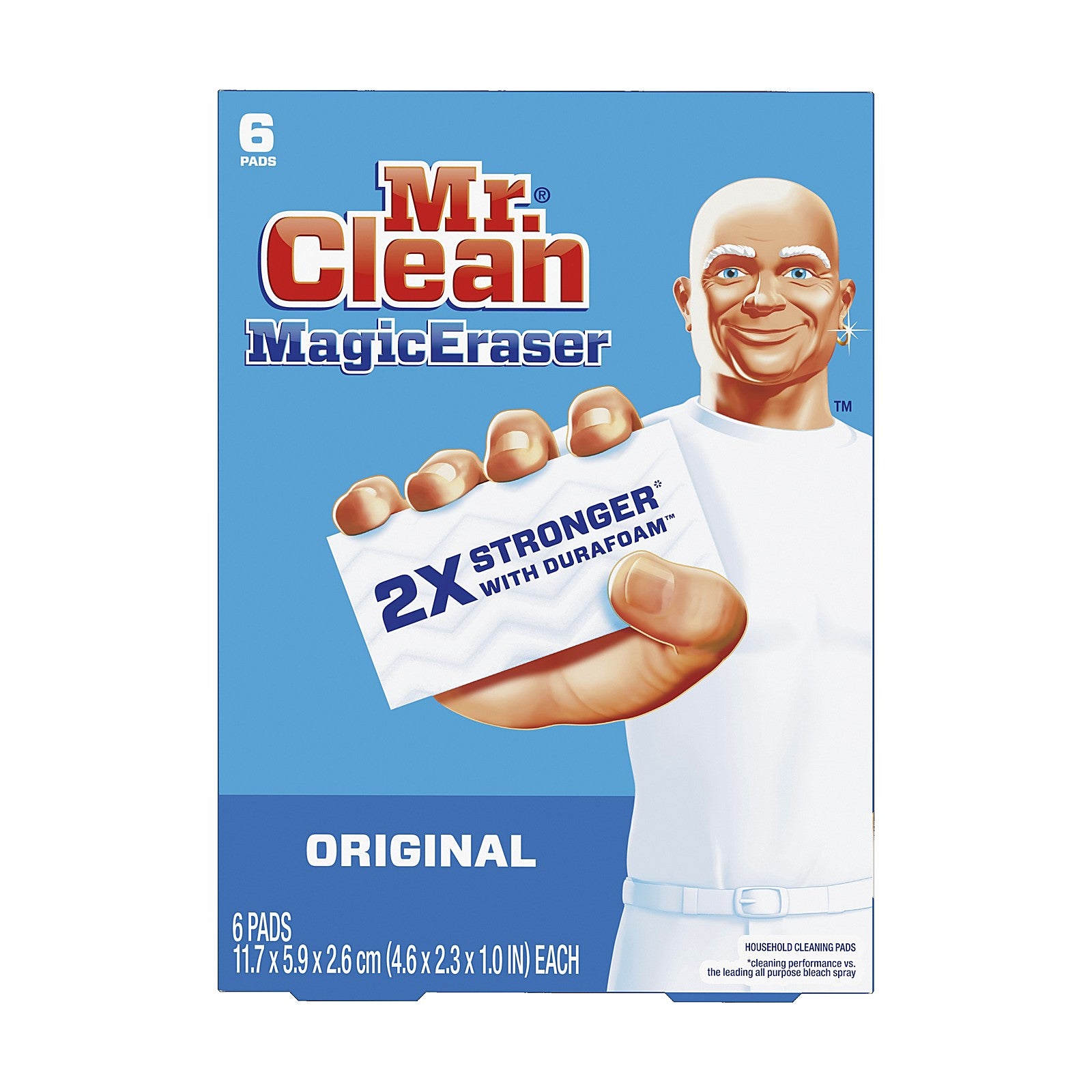 Mr. Clean Magic Eraser Original 6 Count, Durafoam