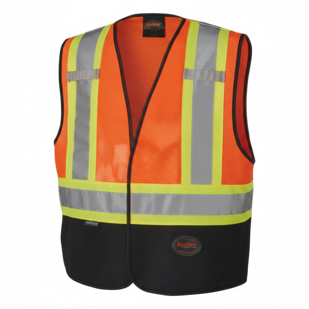 Orange/Black Safety Vest