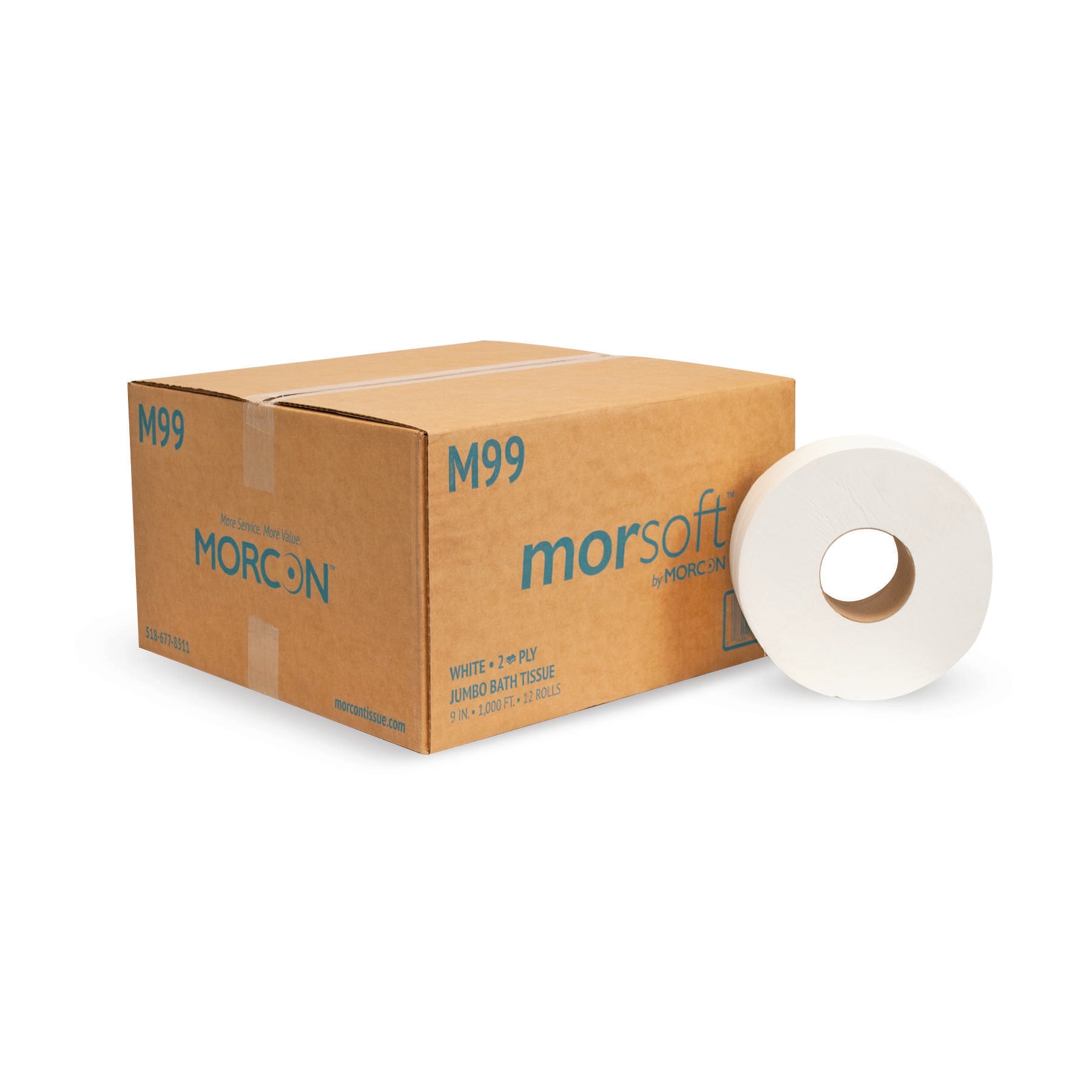 Jumbo Roll Bath Tissue, White