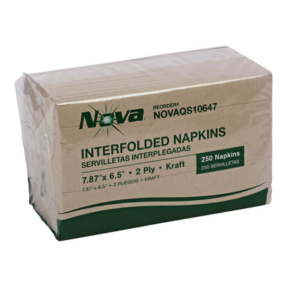 Interfolded Dispenser Napkin, Kraft