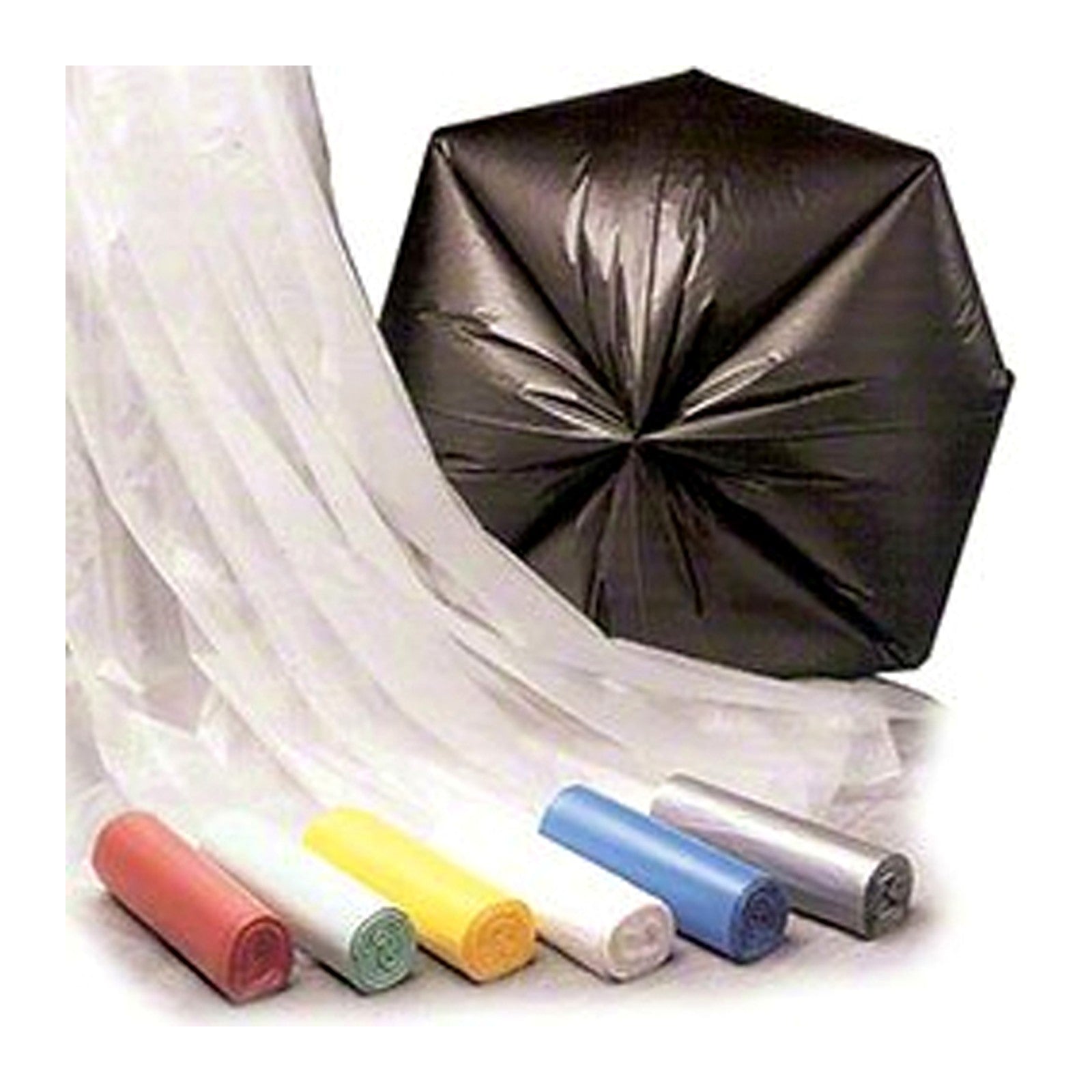 Black Slim-Jim Draw-Tape Can Liners 28x38