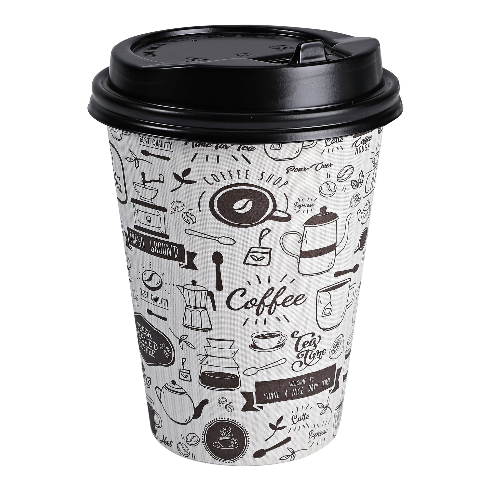 Dome Lid for 10-20 oz Hot Cups