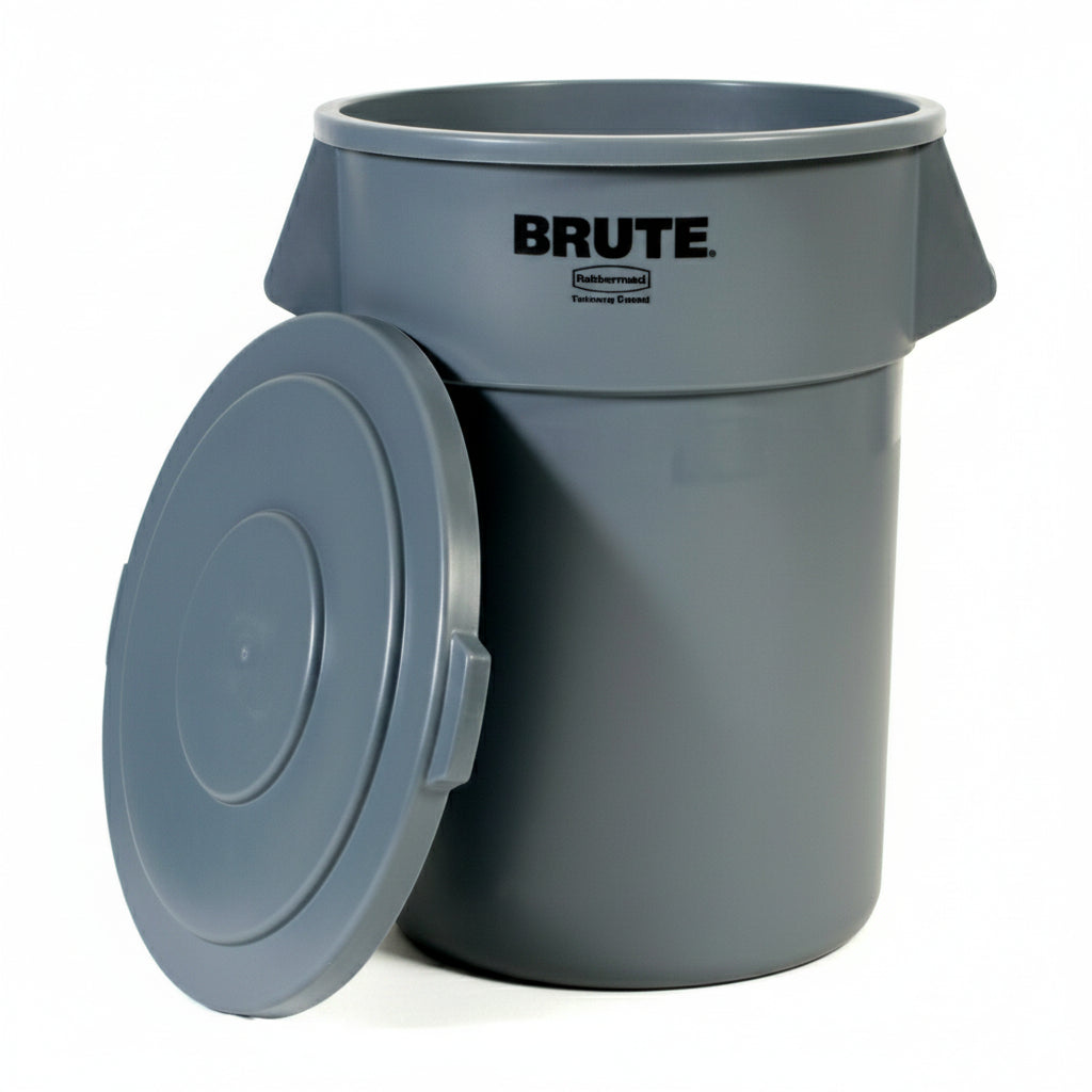 Brute Round Container Lid Gray 55 Gallon