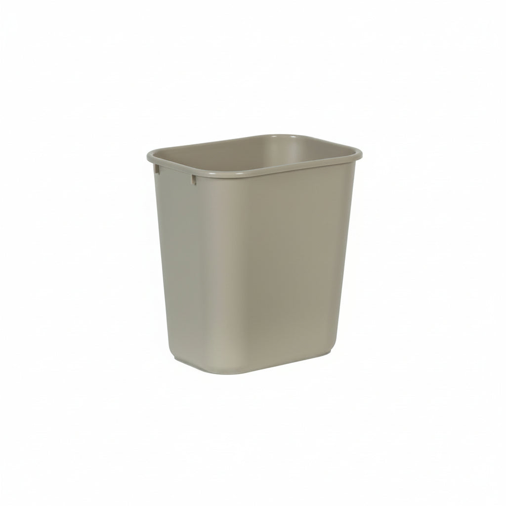 Medium Wastebasket Beige 28 Quart
