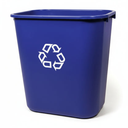 Medium Recycling Wastebasket Blue 28 Quart