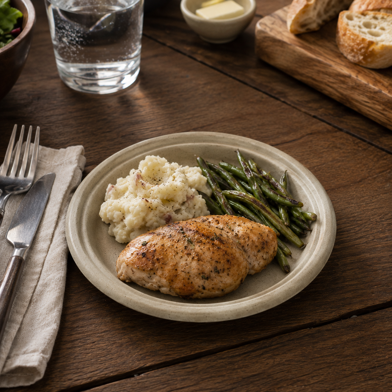 Natural White Bagasse Plates