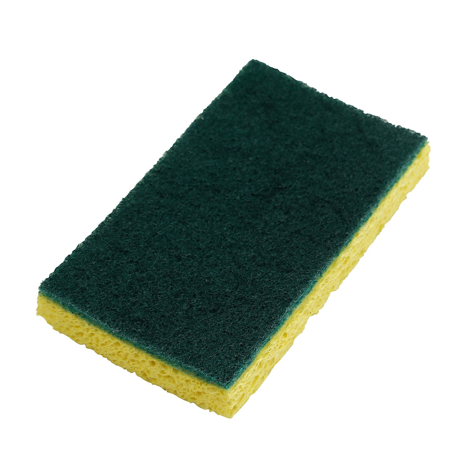 Cellulose Scrubbing Sponge Green/Yellow Medium Duty 6.25 x 3.25