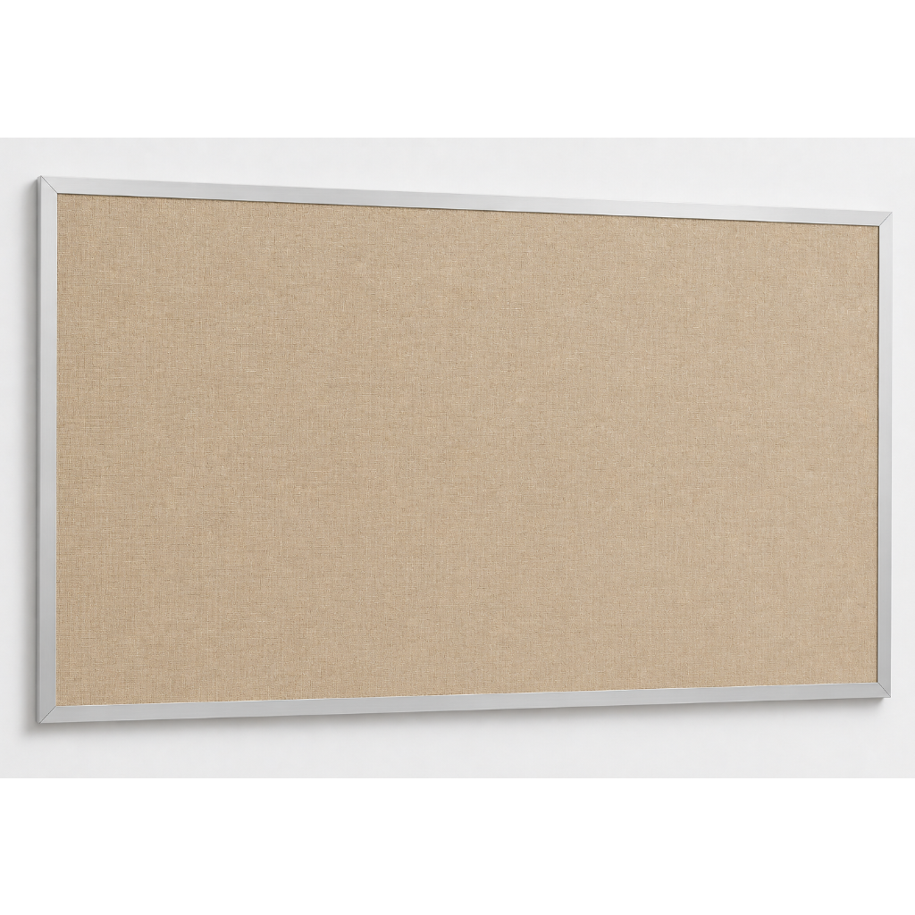 Fire-Rated Linen Vinyl Tack Board with J-Trim