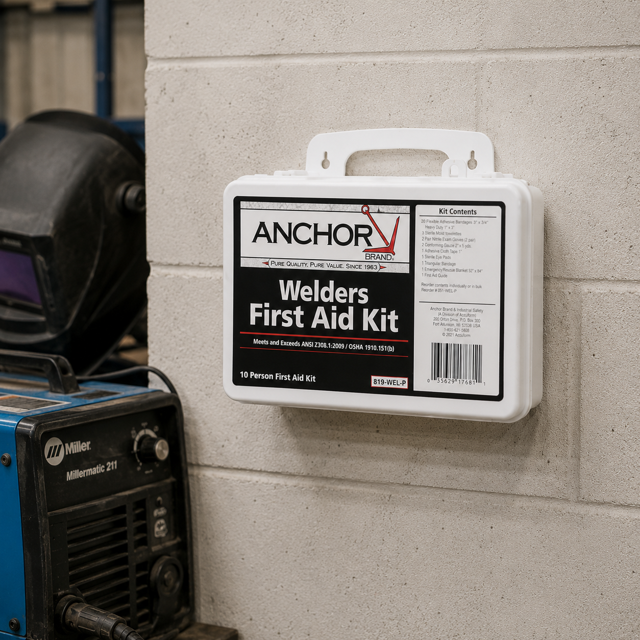 10 Person ANSI Welding First Aid Kit
