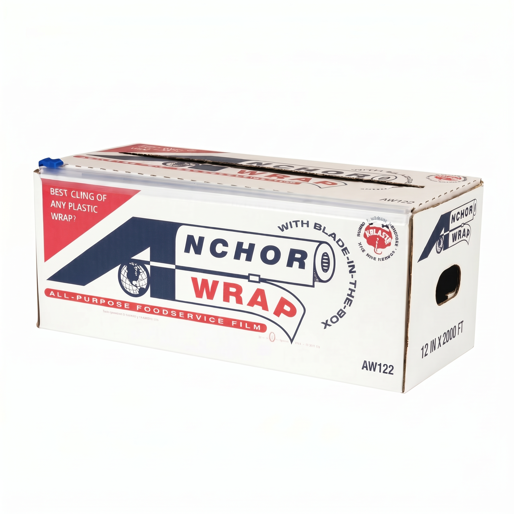 Anchor Wrap All-Purpose Foodservice Film, 12 in x 2000 ft, AW122