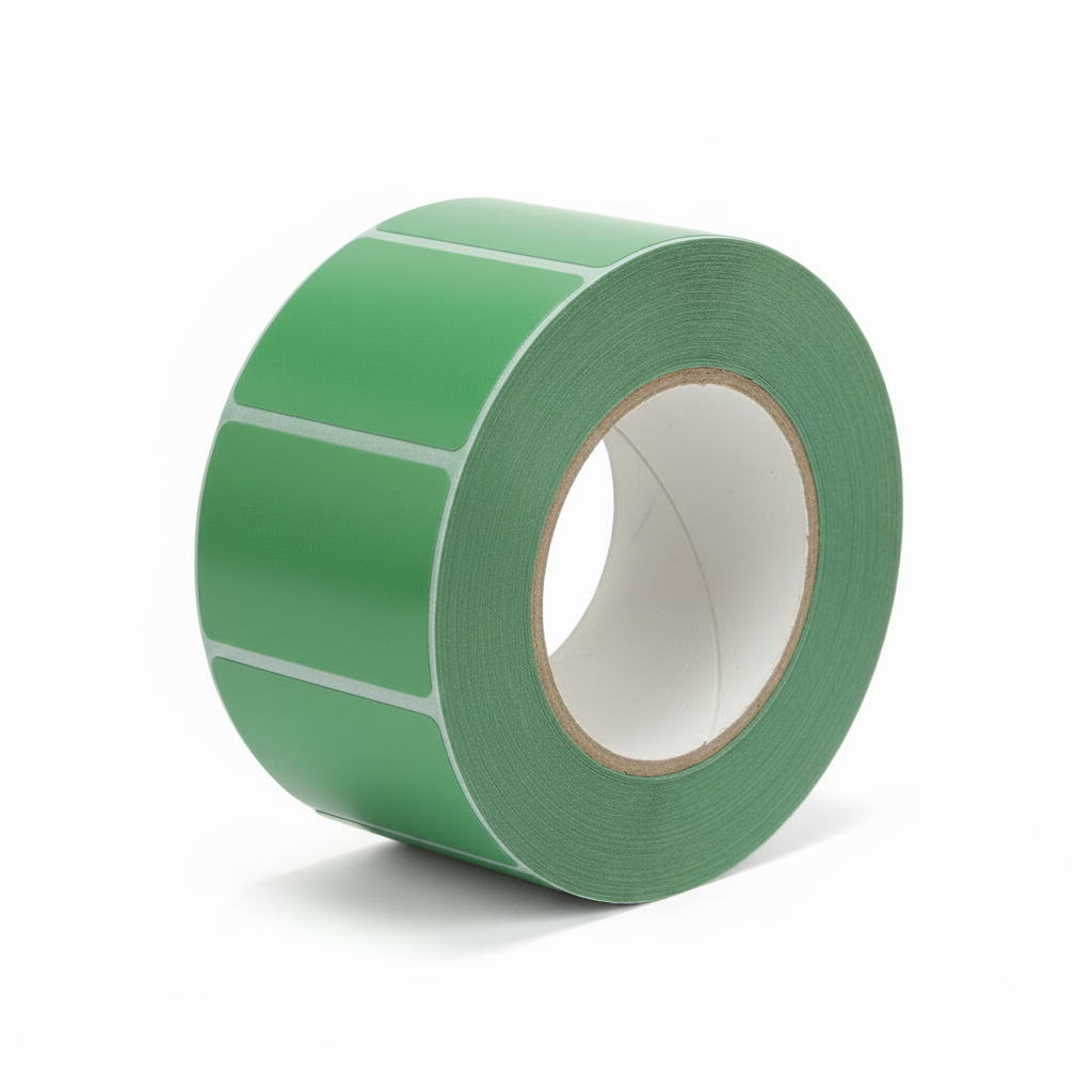 Green Thermal Transfer Labels - 4" x 6" Removable Adhesive