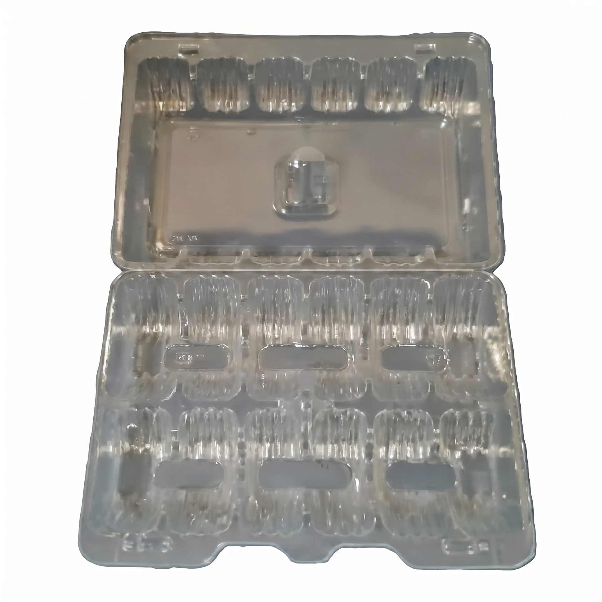 Clear Hinged Donut / Cookie Container