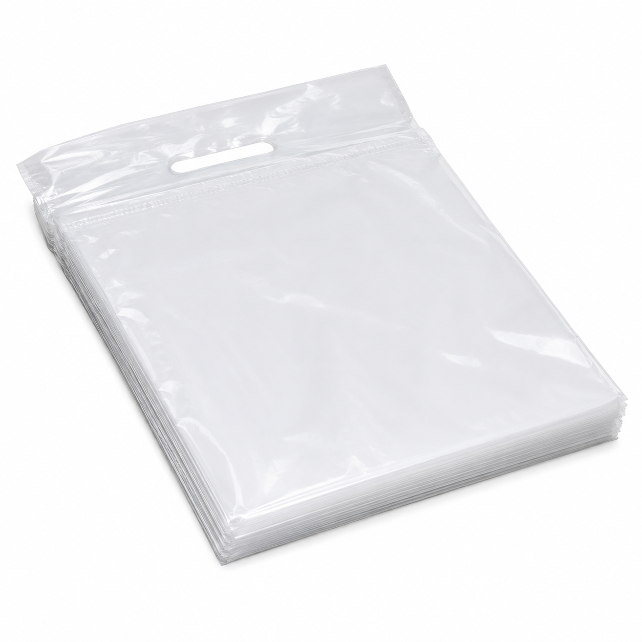 Clear Wicketed Bags - 10" x 13" + 1.5" Lip