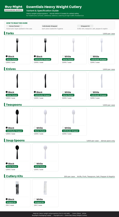 Essentials Heavy Weight Cutlery