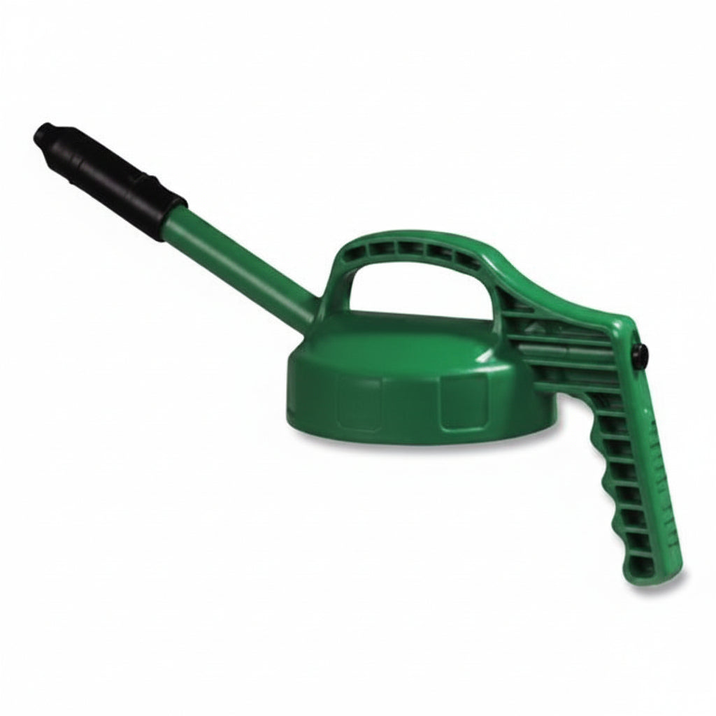 OilSafe Mid Green Stretch Spout Lid - 0.5 inch dia