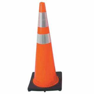 DW Series 36 inch Orange PVC Traffic Cone with Black Base