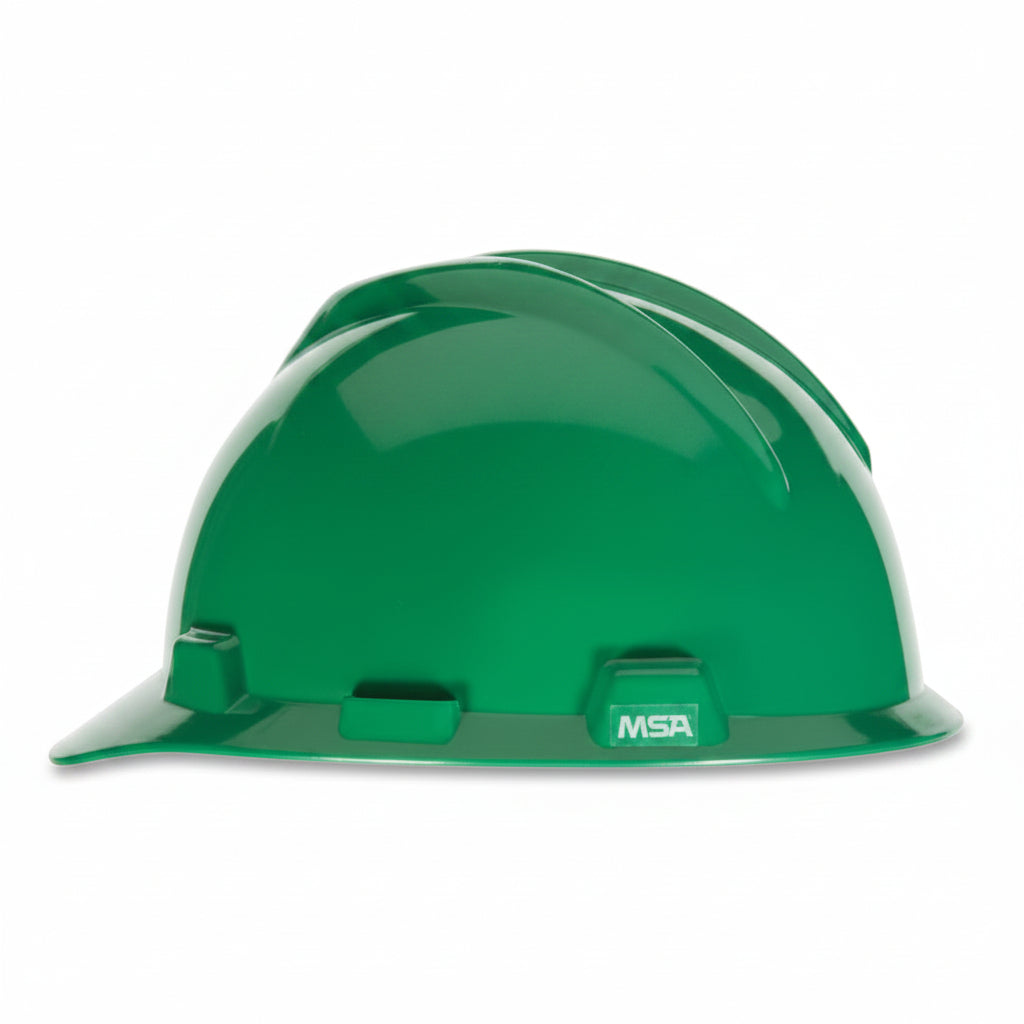 Green V-Gard Cap-Style Hard Hat with Fas-Trac III Suspension
