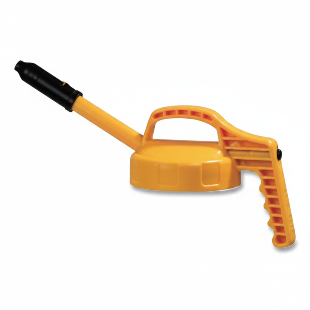 OilSafe Yellow Stretch Spout Lid - 0.5 inch dia