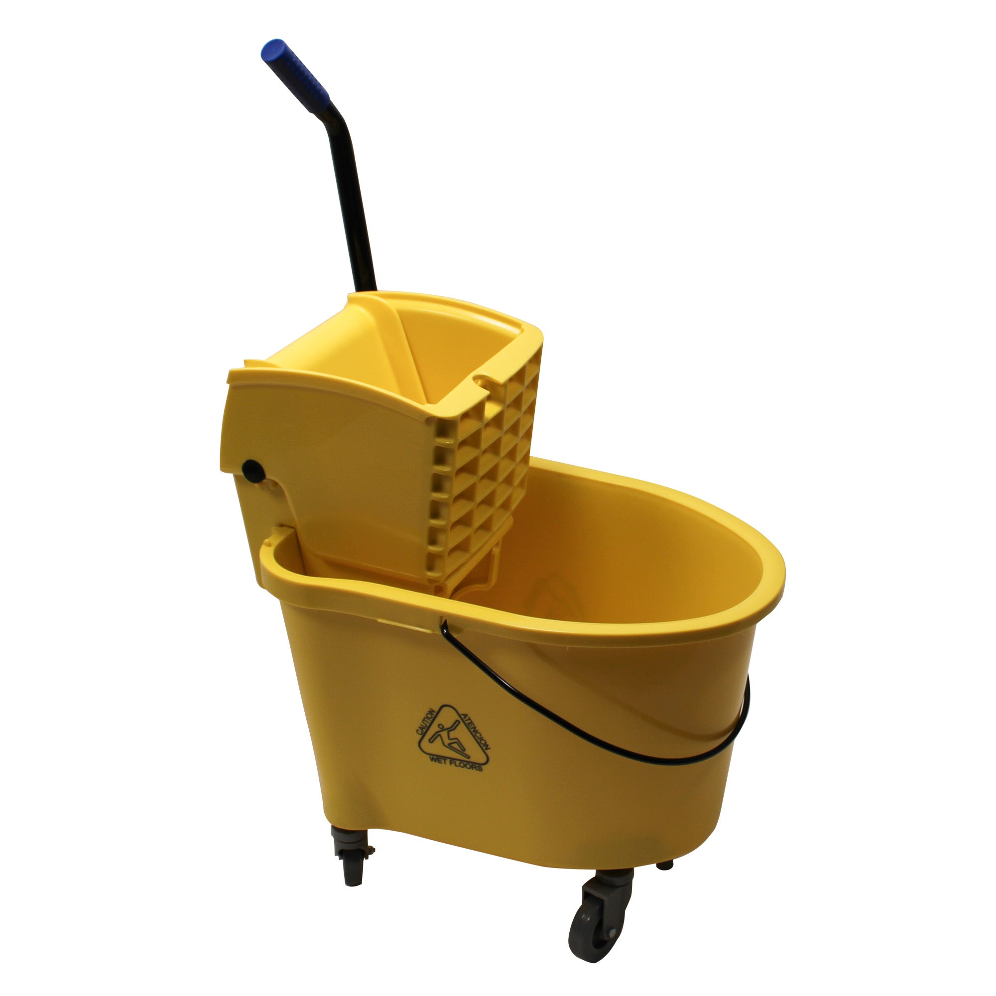 Side Press Wringer & Mop Bucket Combo 35 qt Yellow