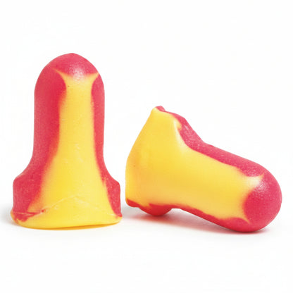Laser Lite Disposable Magenta/Yellow Polyurethane Foam Corded Earplugs NRR 32 dB