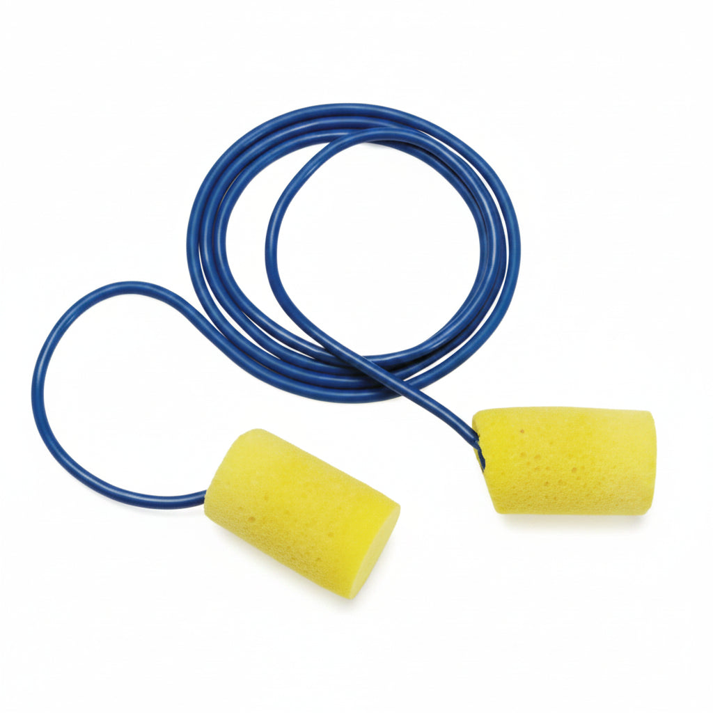E-A-R Classic Yellow Polymer Foam Corded Earplugs NRR 29 dB