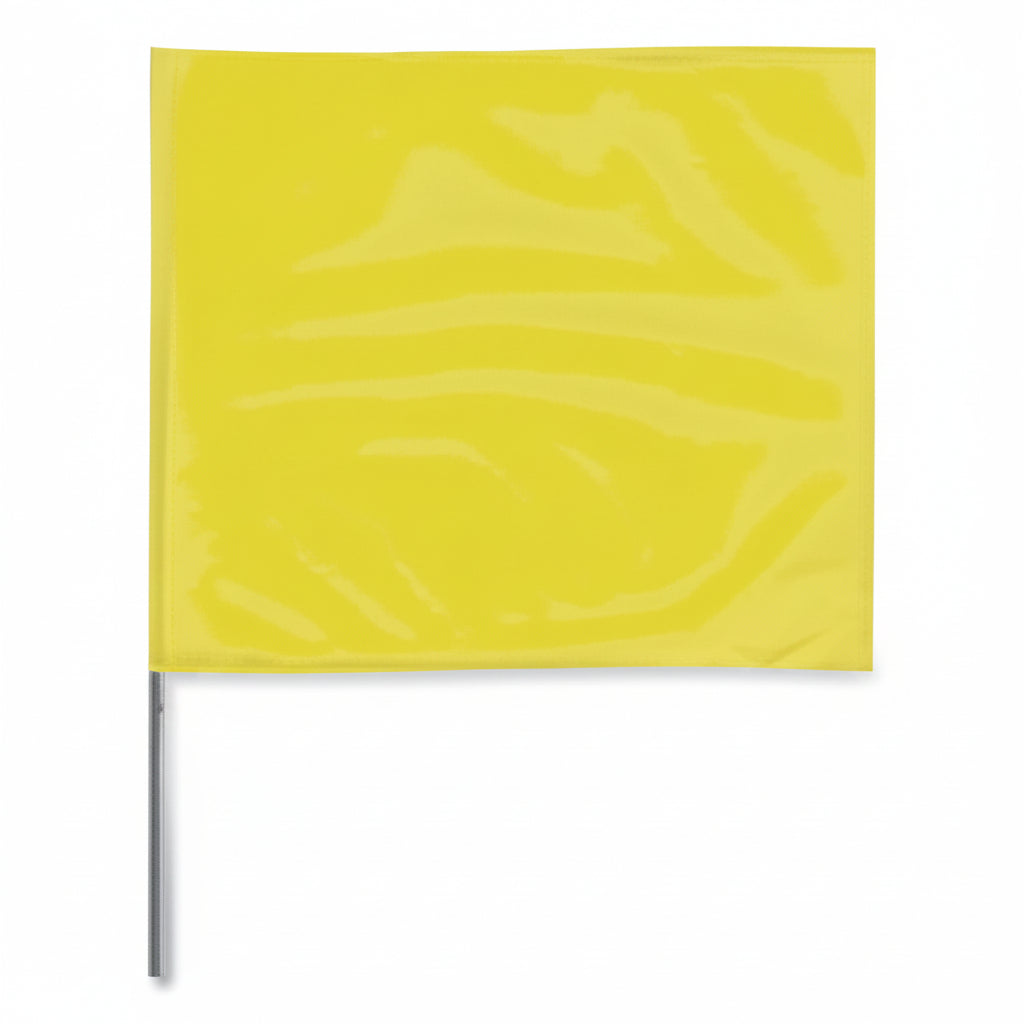 Yellow 2 x 3 inch 21-inch Stake Flag