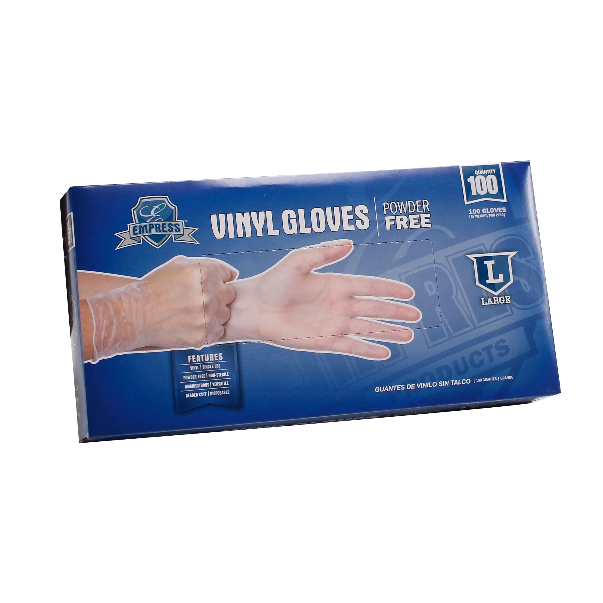 Vinyl Glove Powder Free Large