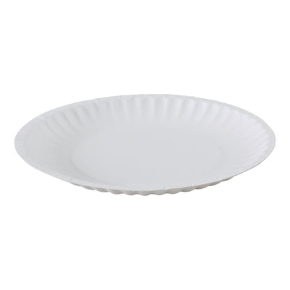 6 inch Uncoated White Paper Plate