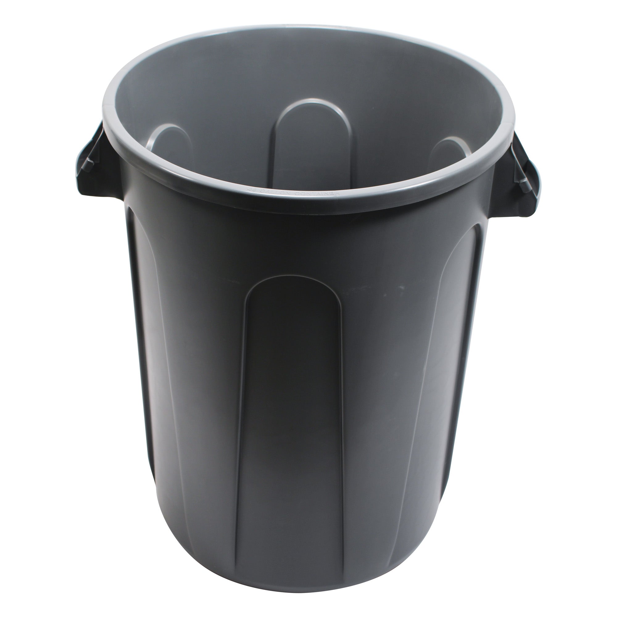 Round Waste Receptacle 44 Gallon Gray
