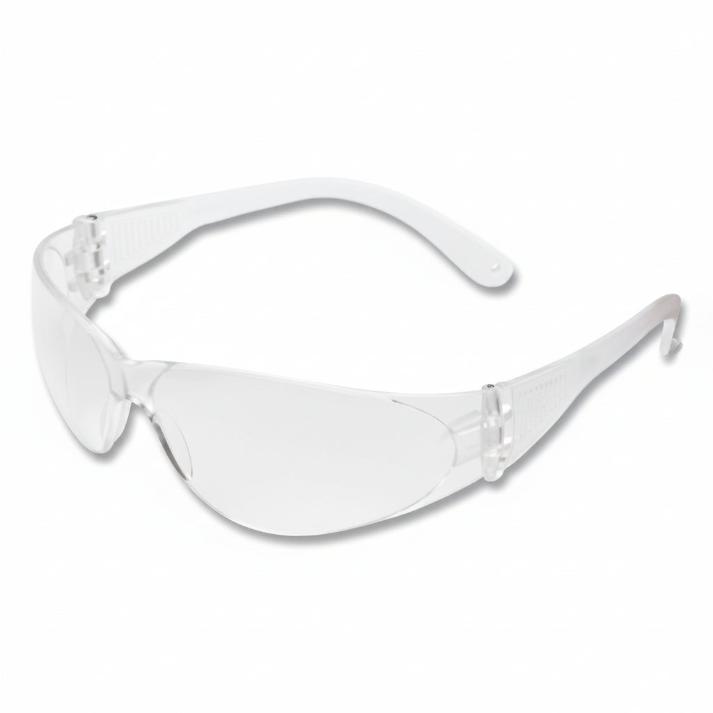 Checklite CL1 Frameless Clear Duramass Hard Coat Safety Glasses, No Logo, 12 per Dozen