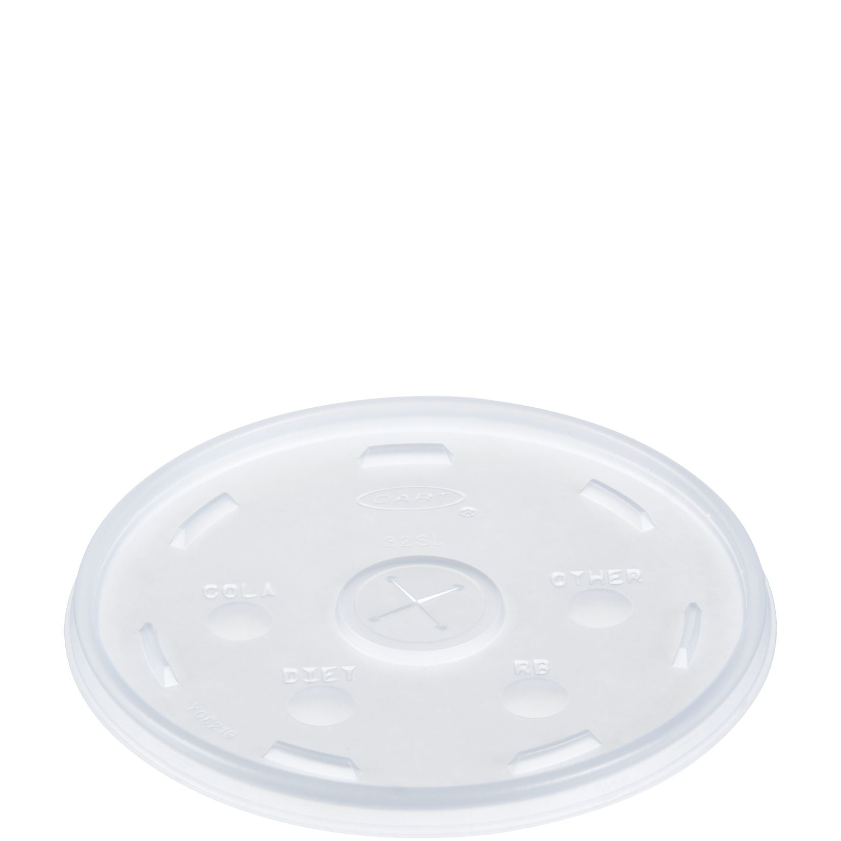 Straw Slot Lid Clear 32 oz