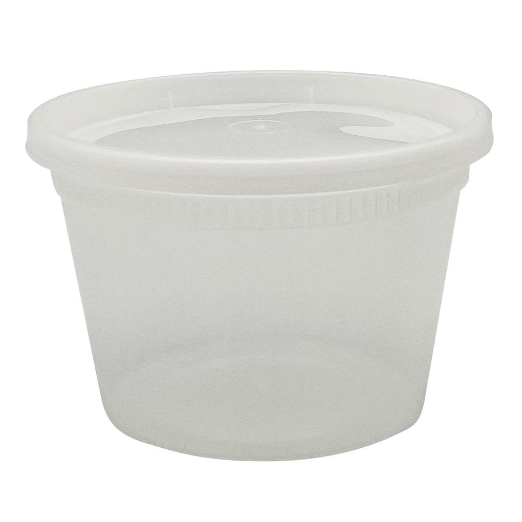 Heavy Duty Deli Container 16 oz Clear Combo