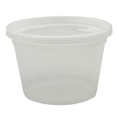 Heavy Duty Deli Container 16 oz Clear Combo