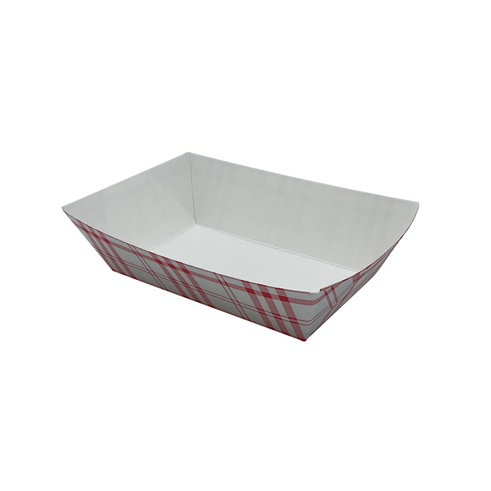 Nova Red Plaid Food Tray 2 lb
