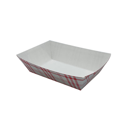 Nova Red Plaid Food Tray 2 lb