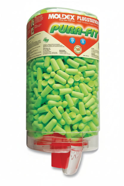 PlugStation Pura-Fit Bright Green Foam Earplug Dispenser NRR 33 dB