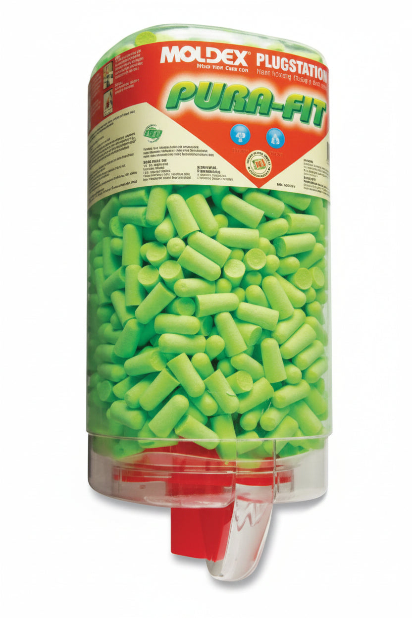 PlugStation Pura-Fit Bright Green Foam Earplug Dispenser NRR 33 dB