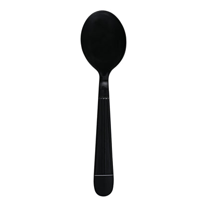 Essentials Heavy Weight Black Soup Spoon
