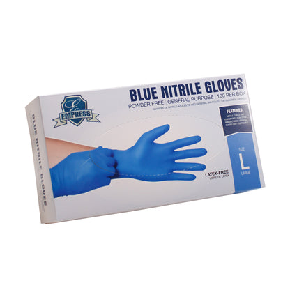 Nitrile Glove Blue Powder Free Large 3 mil