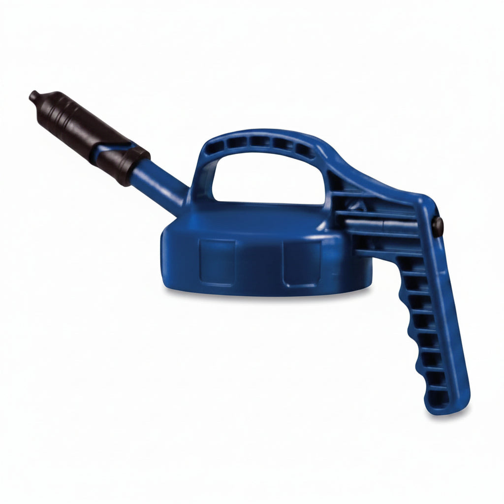 OilSafe Blue Mini Spout Lid - 1/4 inch dia