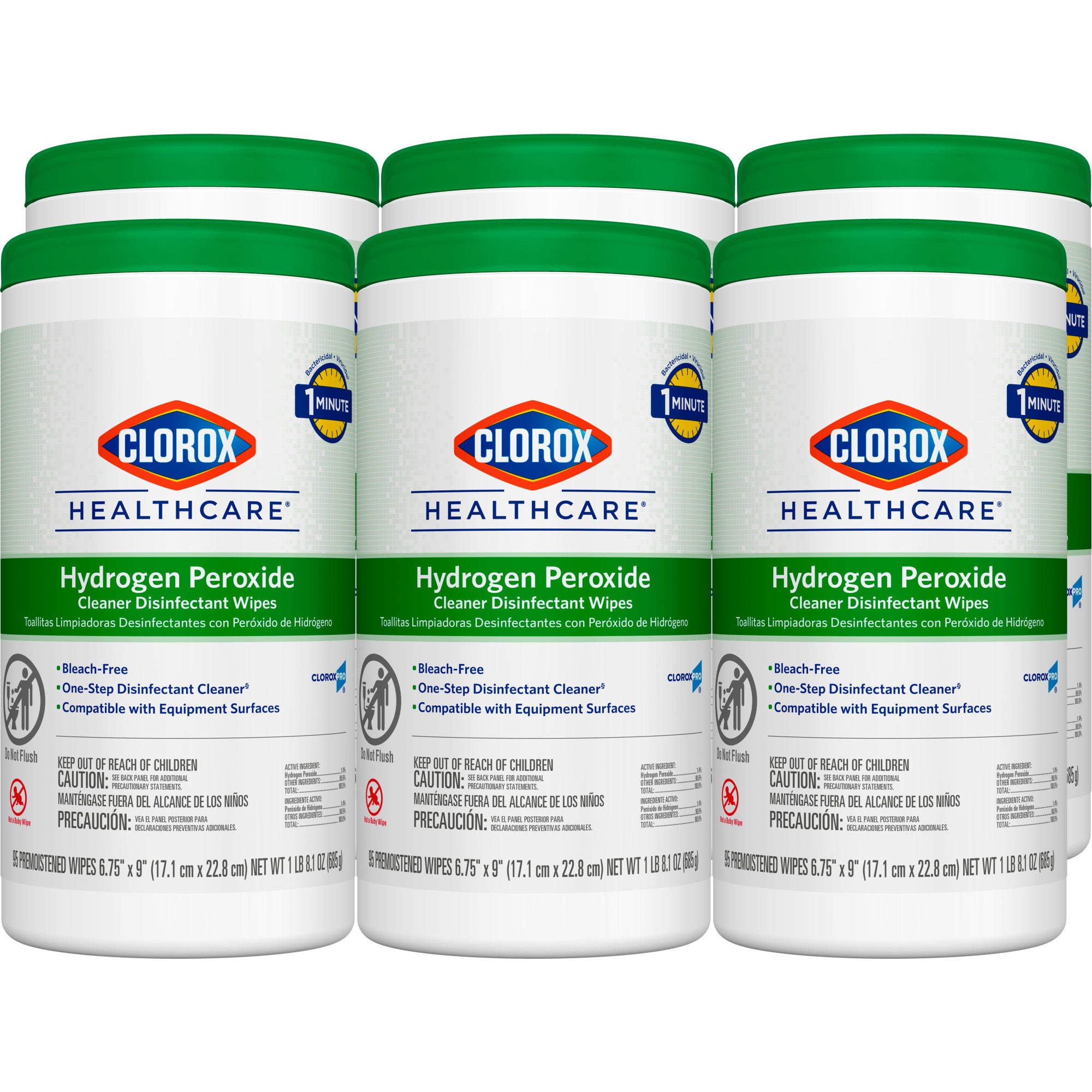 Clorox Healthcare Hydrogen Peroxide Disinfectant Wipes 95 Count