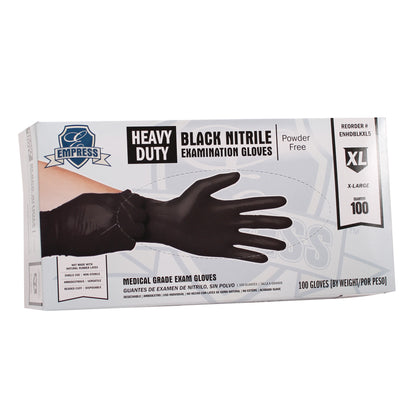 Heavy Duty Nitrile Glove Black X-Large 5 mil