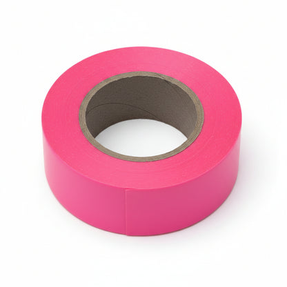 Pink Glo 1-3/16 in x 150 ft Flagging Tape, 2 mil Vinyl