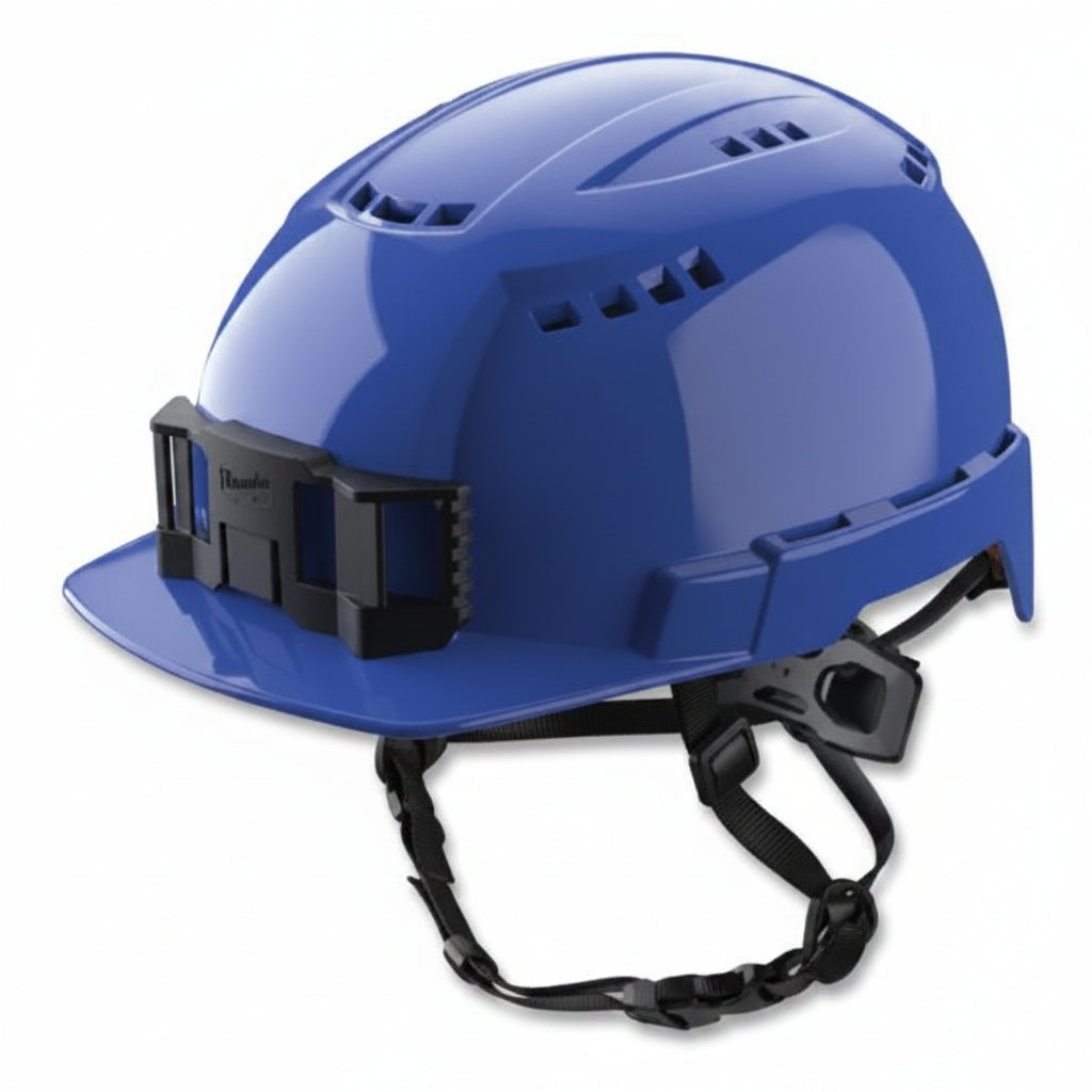 Blue Vented Class C BOLT Front Brim Safety Helmet