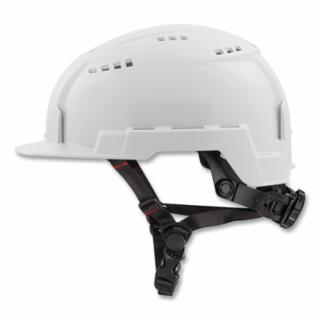 White Vented Class C BOLT Front Brim Safety Helmet