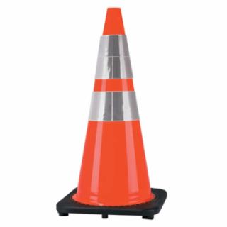 DW Series 28 inch Orange PVC Traffic Cone with Reflective Collar