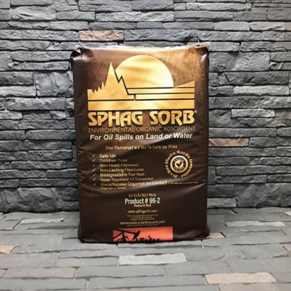 Industrial Absorbent, Loose-Filled Bags, 2 ft³ Coverage, Absorbs 12 gal