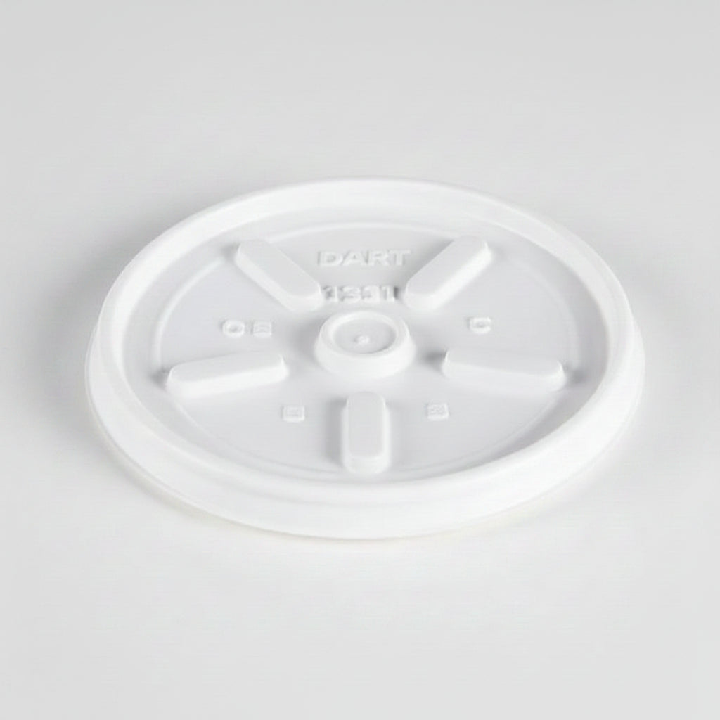 Vented Lid White 6-12 oz